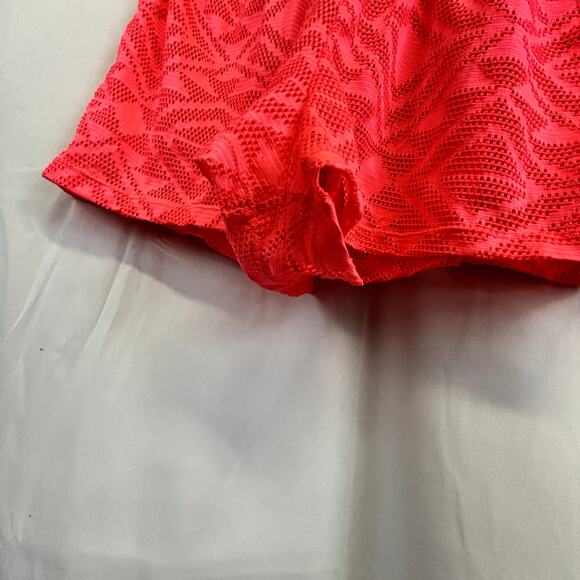 OP Ocean Pacific Swim cover Romper bright orange coral xl Jr 15-17  lace - Picture 8 of 10